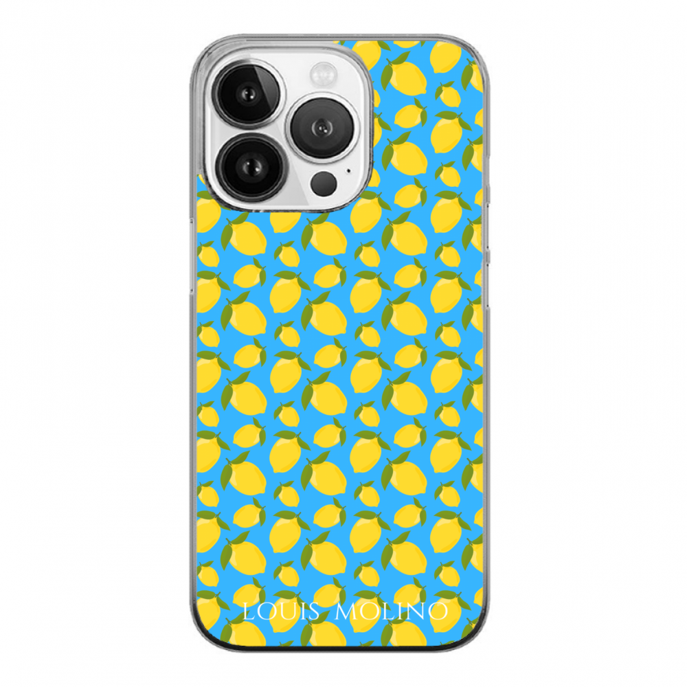 Cover Gomma iPhone 15 Pro Max LEMON BLUE CAPRI