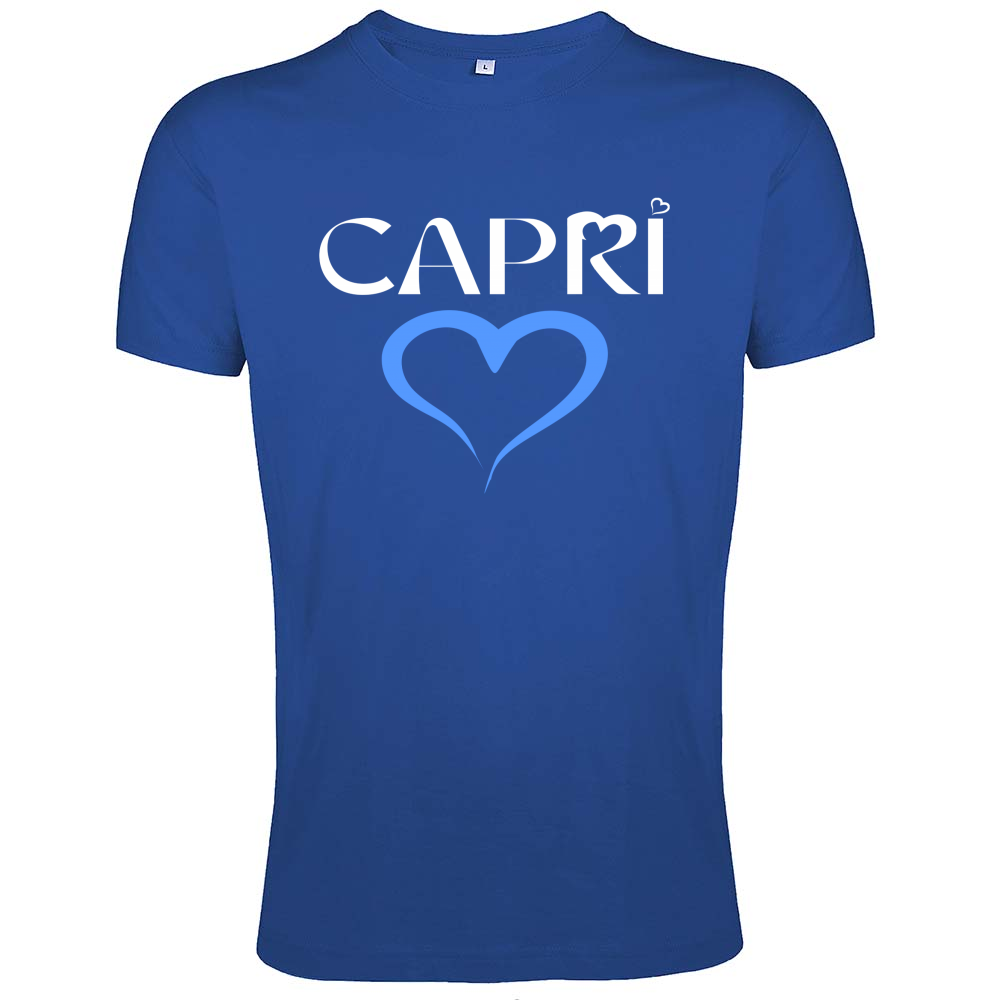 T-Shirt Men Fit CAPRI CUORE AZZURRO