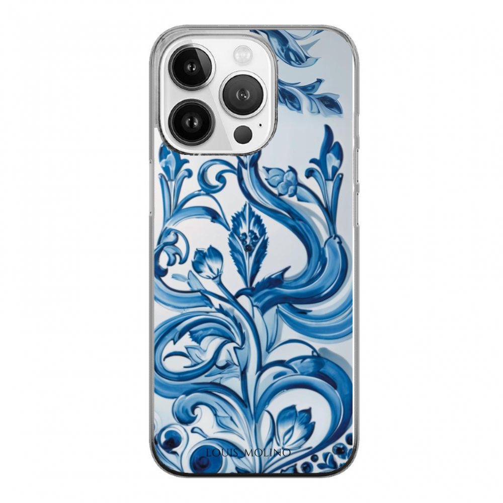 Rubber Cover iPhone 14 Pro BLUE CAPRI CURVES