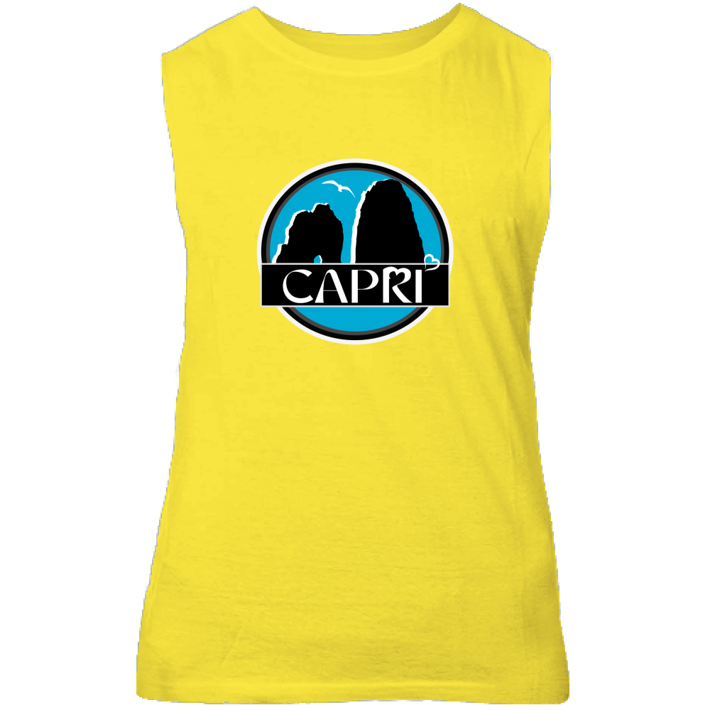 Canotta Unisex CAPRI CERCHIO MAGICO CON  FARAGLIONI