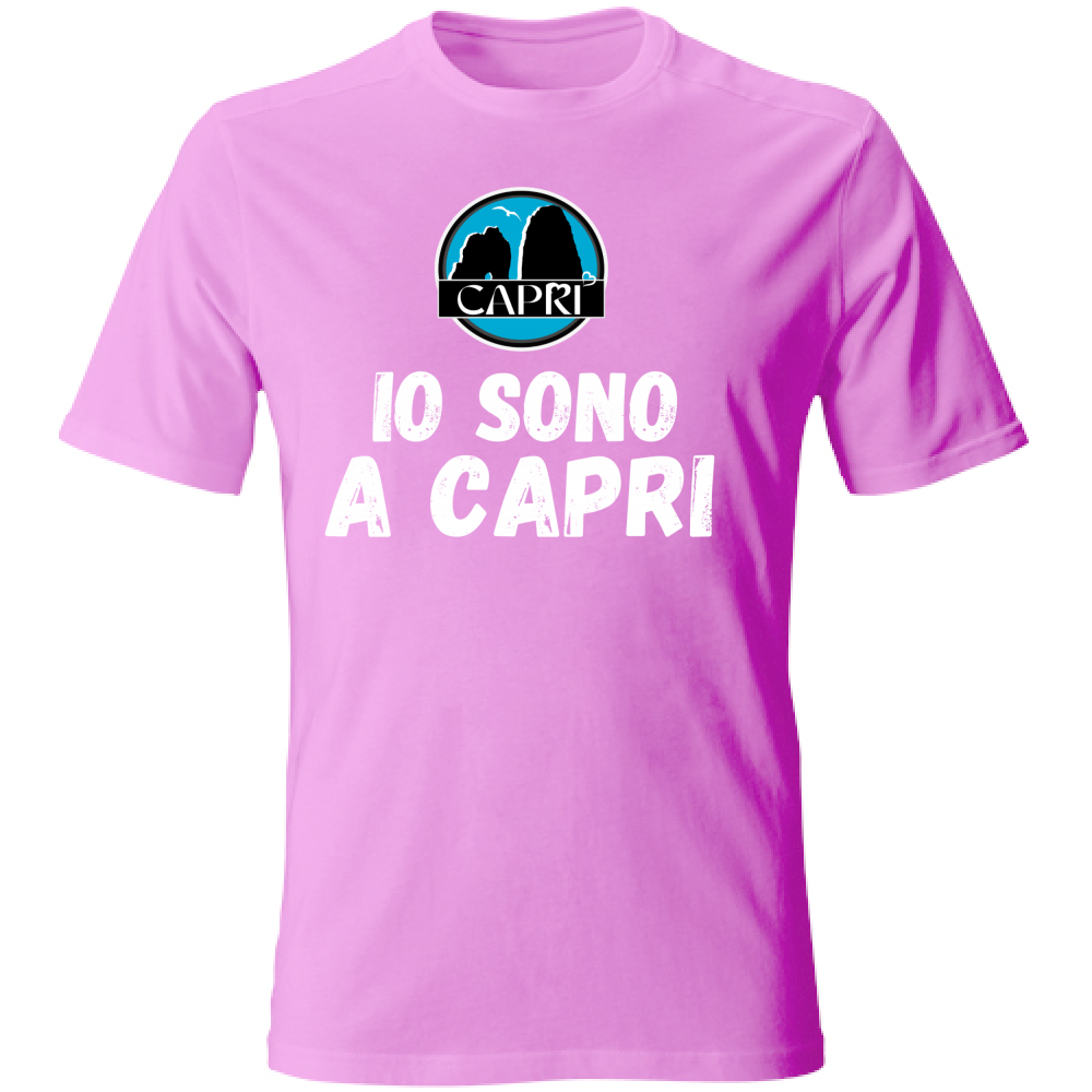 T-Shirt Kids I AM IN CAPRI WHITE WRITING