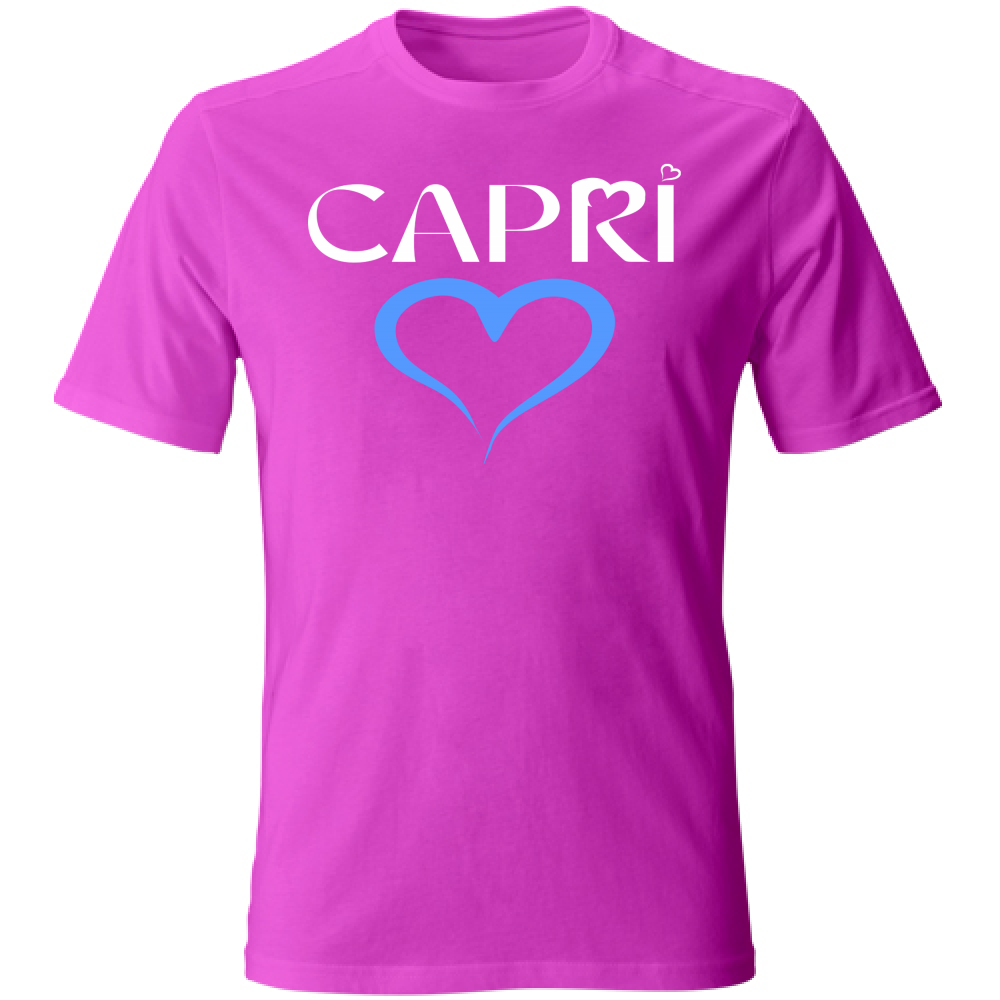 T-Shirt Bambino CAPRI CUORE AZZURRO