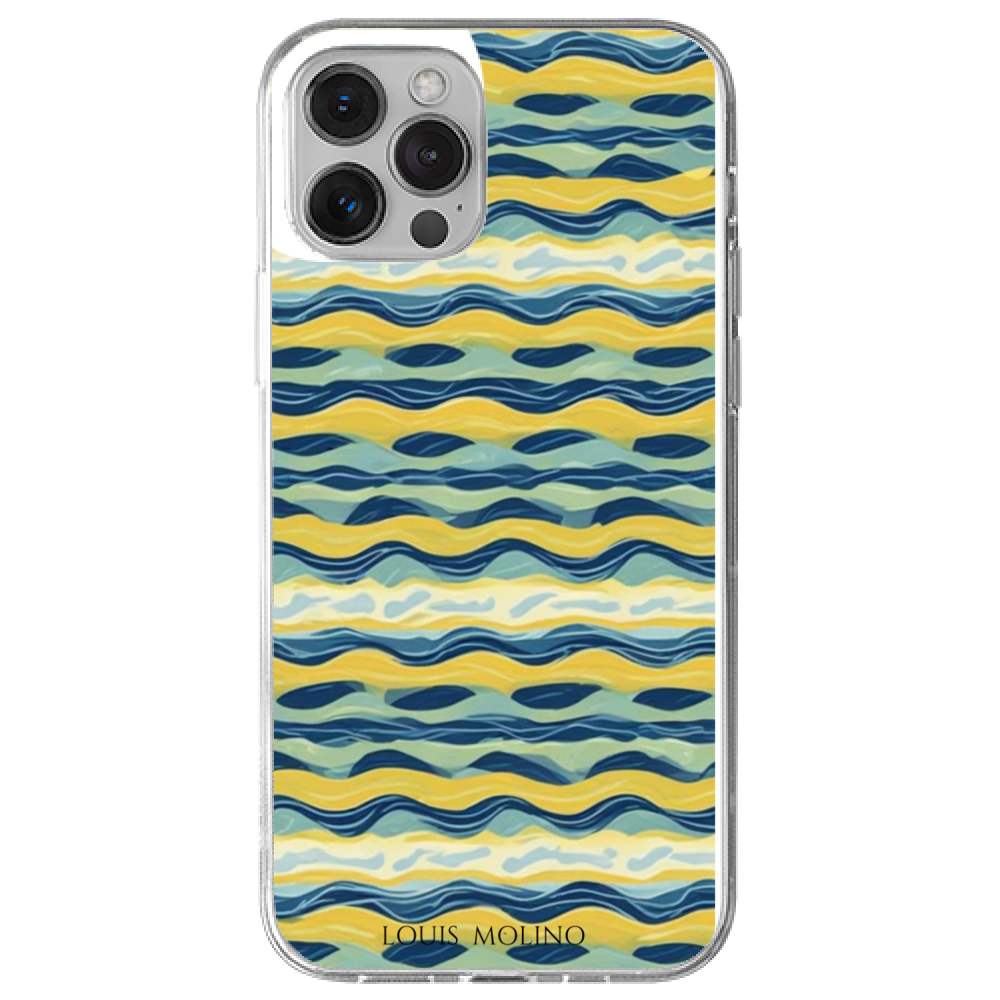 Rubber Cover iPhone 12 Pro Max BORDER CAPRI PAINT