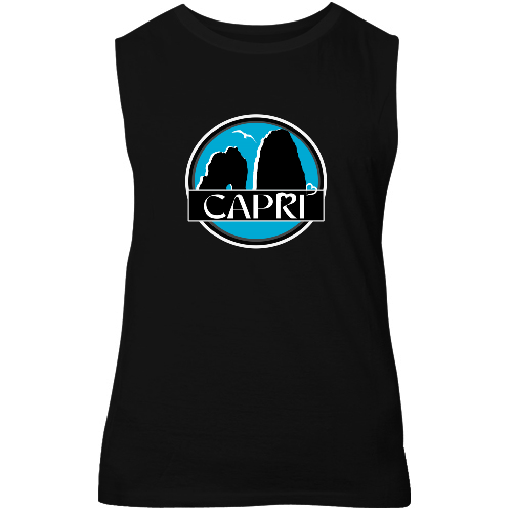 Canotta Unisex CAPRI CERCHIO MAGICO CON  FARAGLIONI