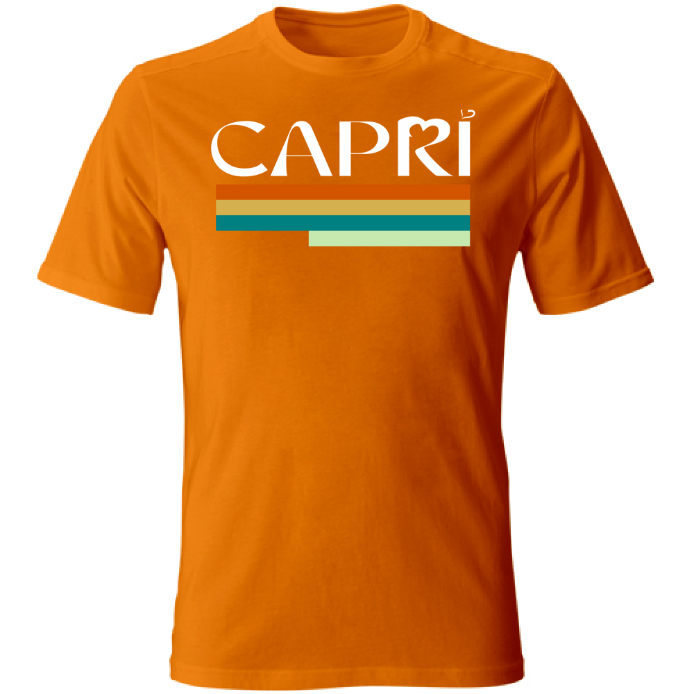 Unisex T-Shirt CAPRI TECHNICAL COLOR WHITE WRITING