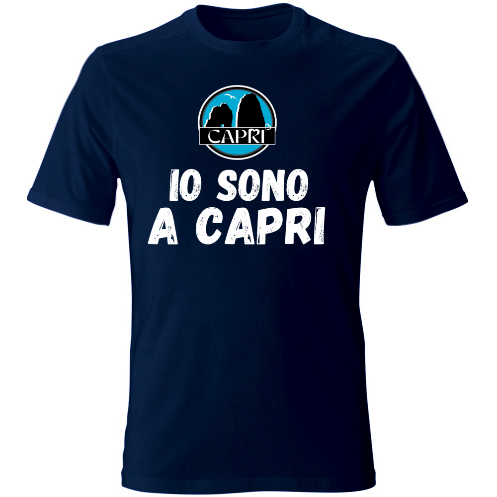Unisex T-Shirt I AM IN CAPRI WHITE WRITING