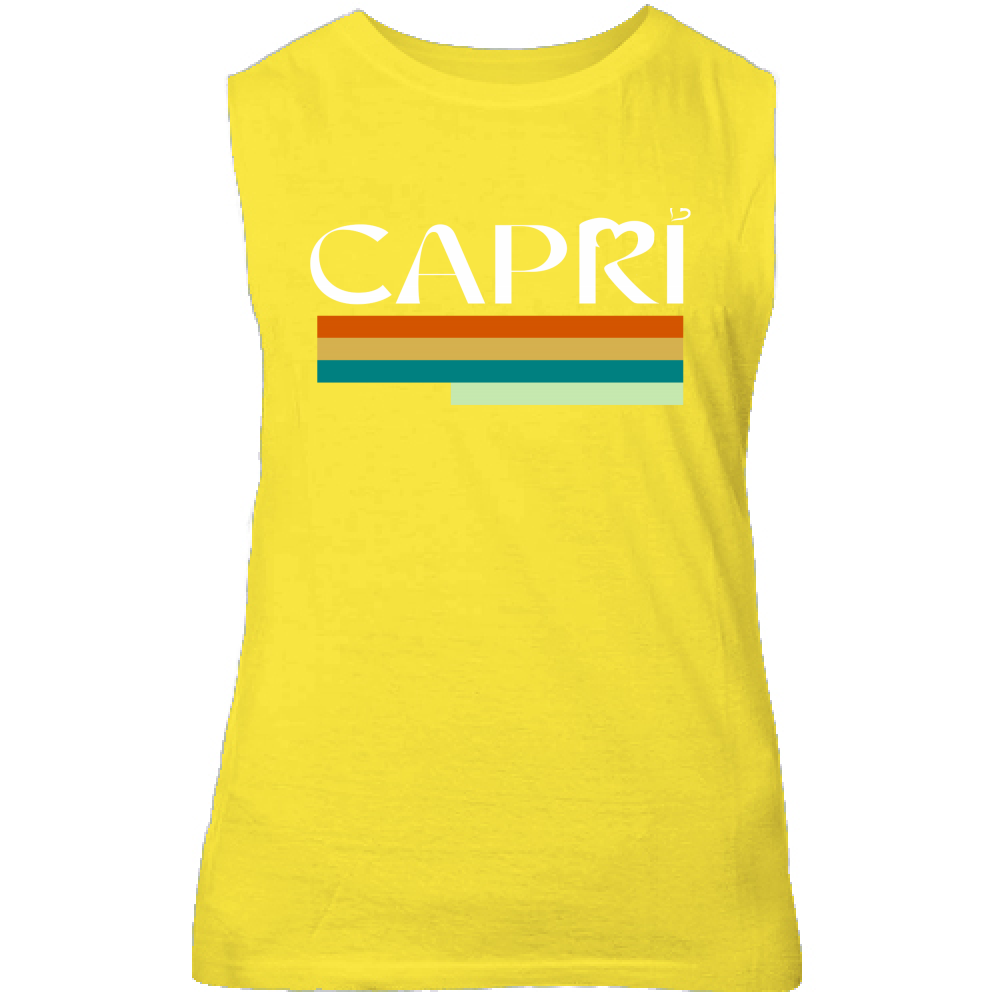 Canotta Unisex CAPRI TECNICOLOR SCRITTA BIANCA
