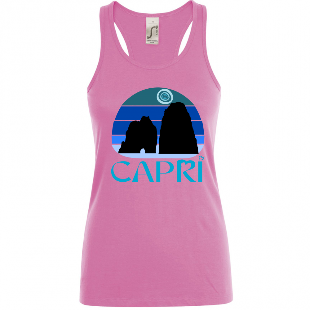 Canotta Donna CAPRI VINTAGE TRAMONTO AZZURRATO
