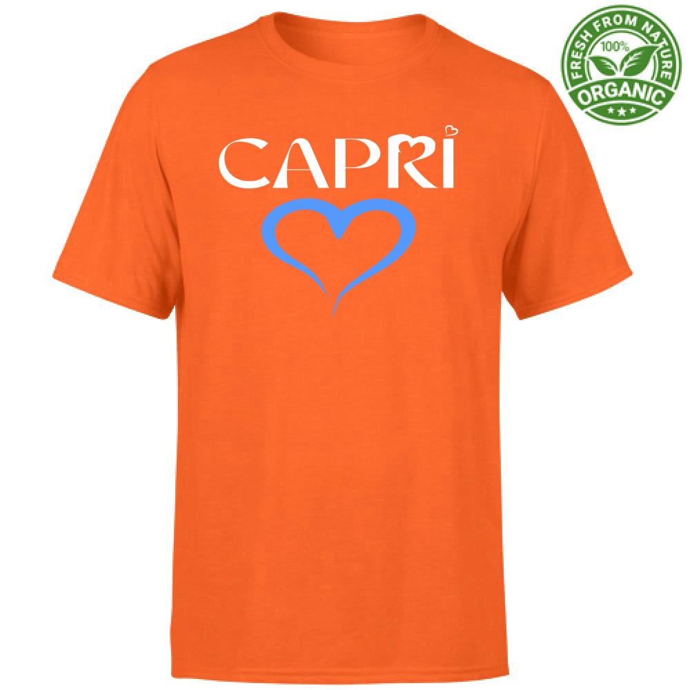 T-Shirt Bambino Organic CAPRI CUORE AZZURRO