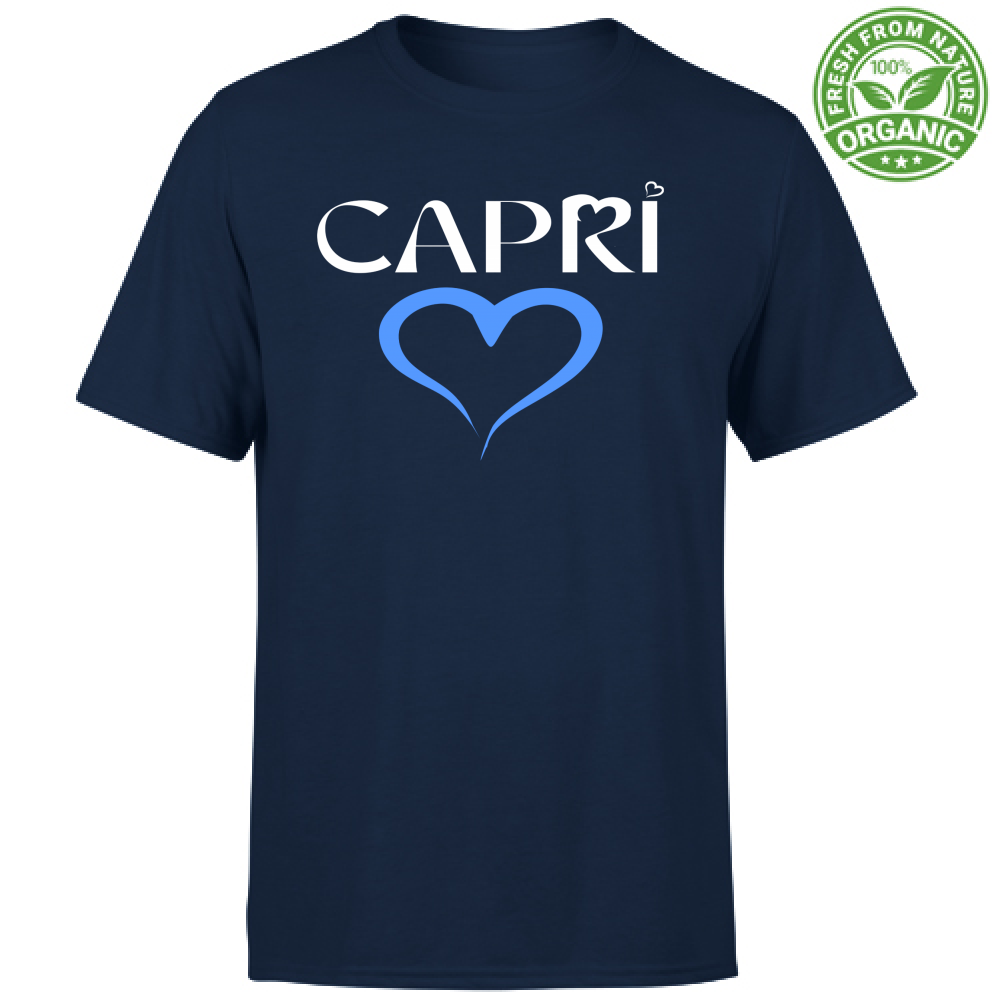 T-Shirt Bambino Organic CAPRI CUORE AZZURRO