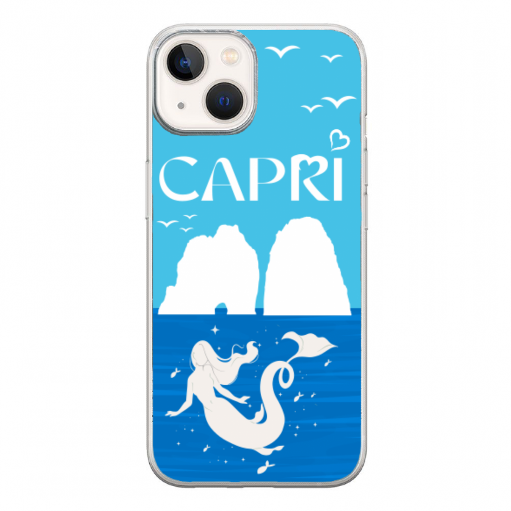 Rubber Cover iPhone 15 Plus Mermaid Capri