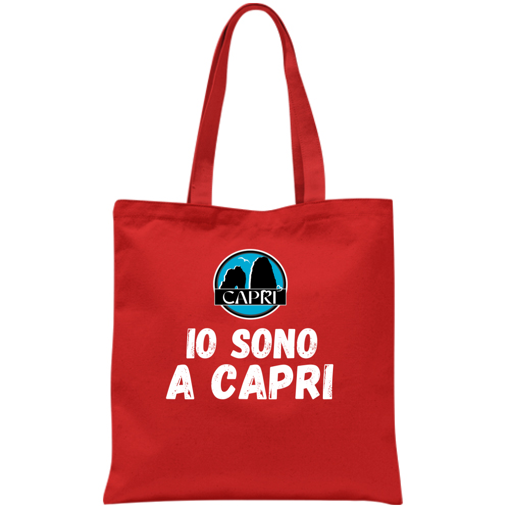 I AM IN CAPRI WHITE WRITING bag