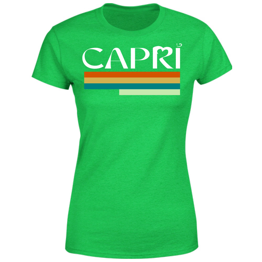 Women's T-Shirt CAPRI TECHNICOLOR WHITE WRITING