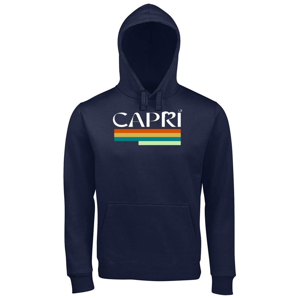 Hoodie Premium Men CAPRI TECHNICOLOR WHITE WRITING
