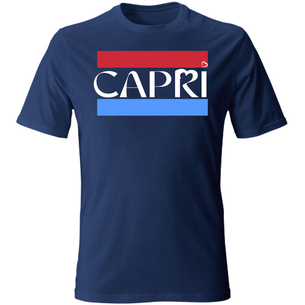 T-Shirt Bambino CAPRI FASCIA ROSSO BLUE BIANCO