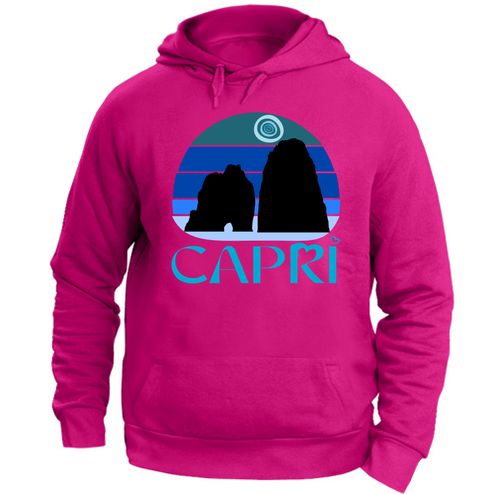 Unisex Hoodie CAPRI VINTAGE BLUE SUNSET