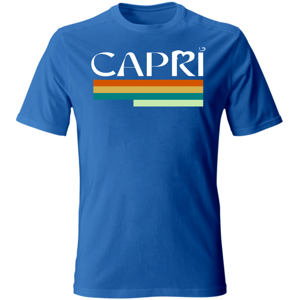 T-Shirt Unisex CAPRI TECNICOLOR SCRITTA BIANCA