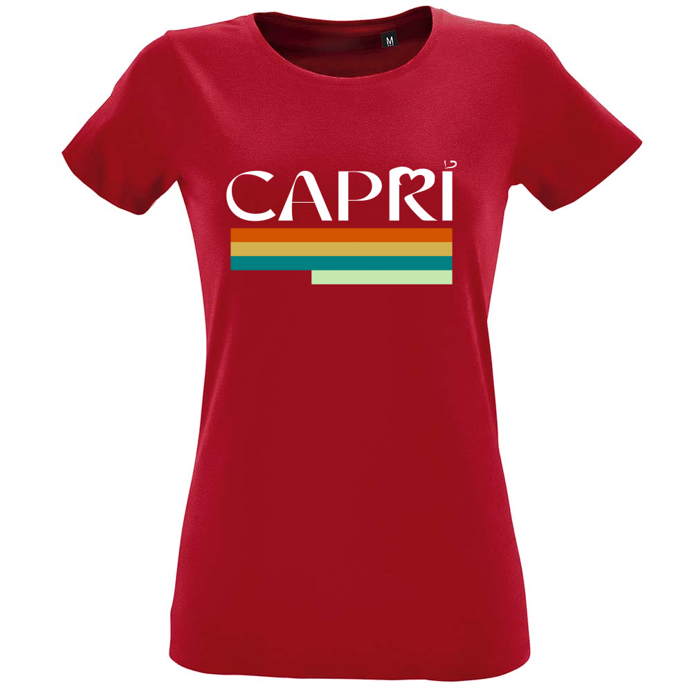 T-Shirt Women Fit CAPRI TECHNICAL COLOR WHITE WRITING