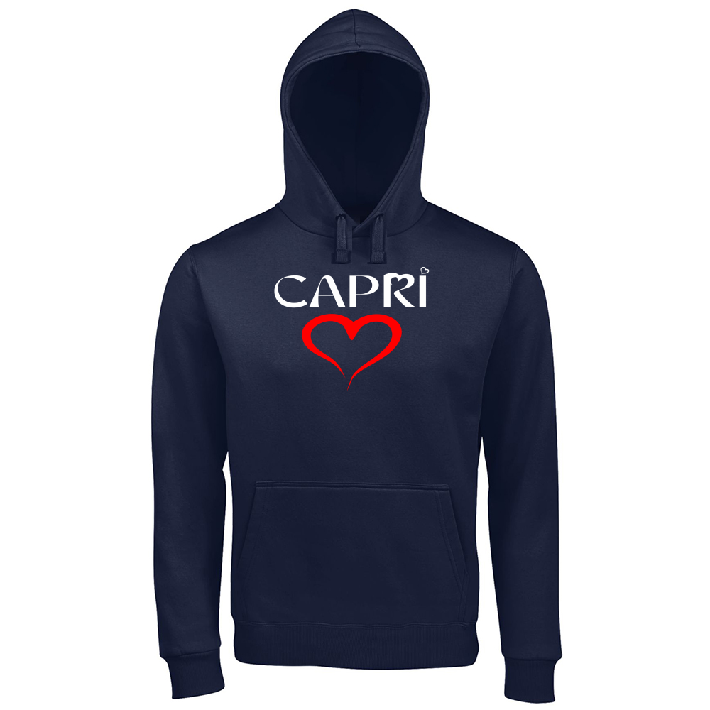 Hoodie Premium Men CUORE CAPRI ROSSO