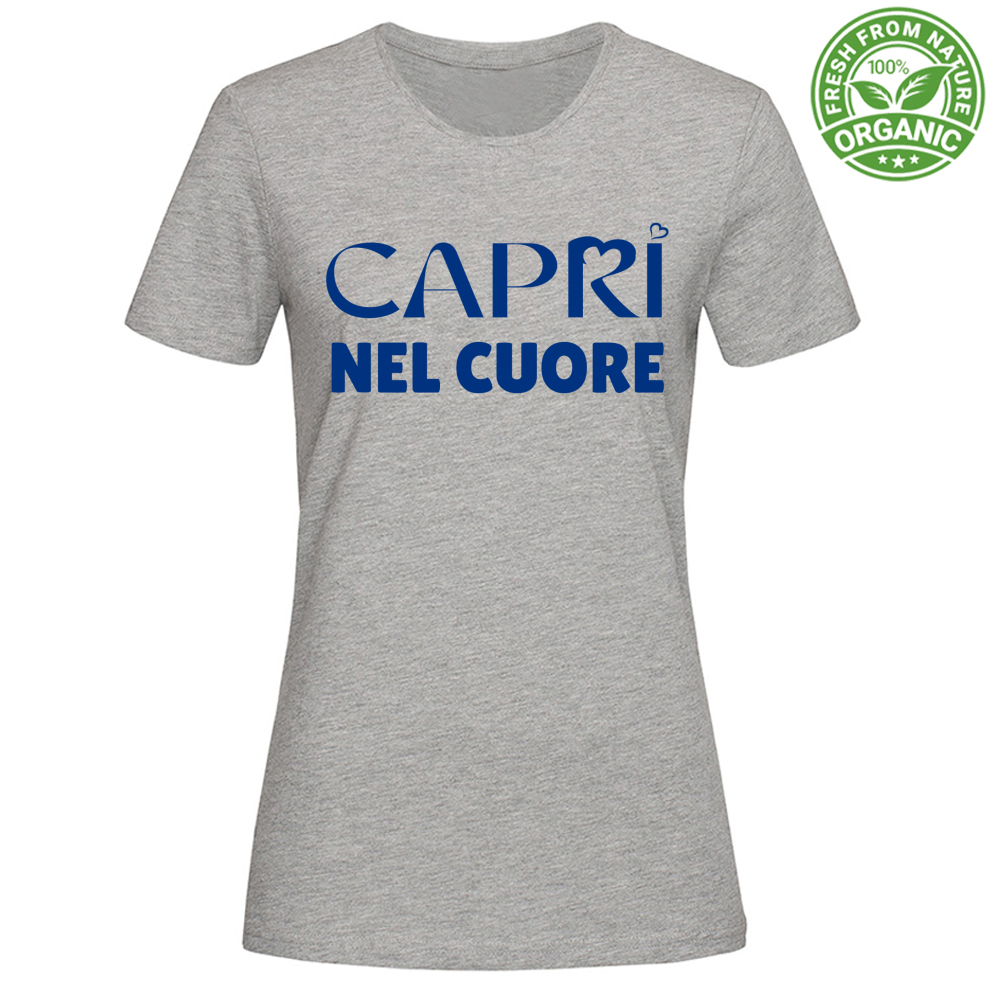 T-Shirt Woman Organic Capri In The Heart