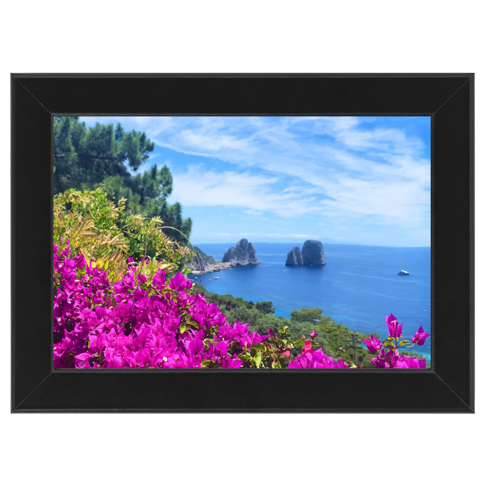Poster with Frame 45x30 Capri Mediterranean Dream wide frame
