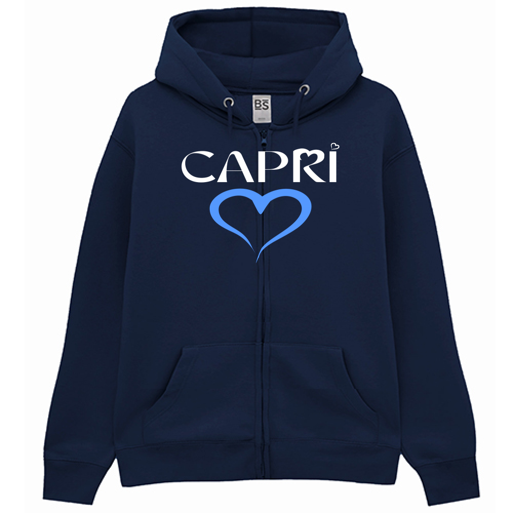 Premium Hoodie Zip CAPRI BLUE HEART