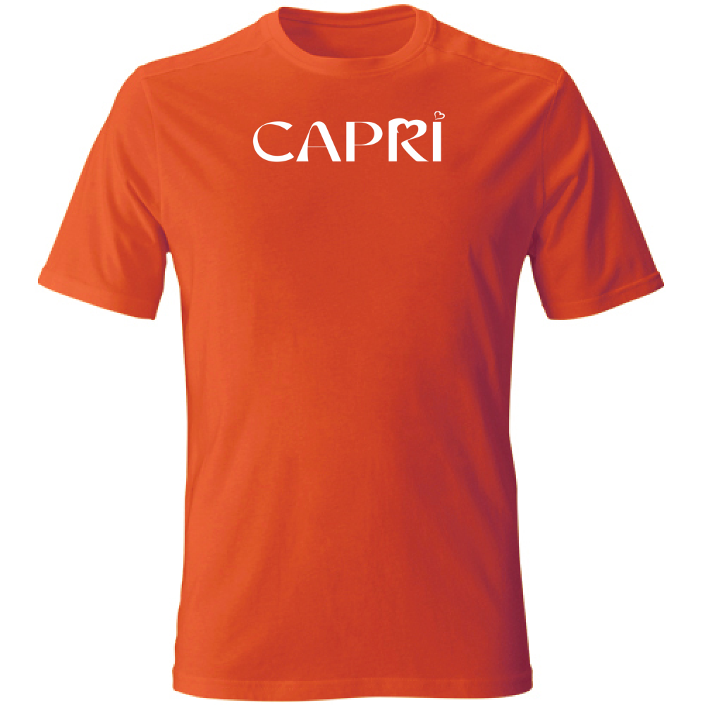 Unisex T-Shirt CAPRI MINIMAL WHITE WRITING