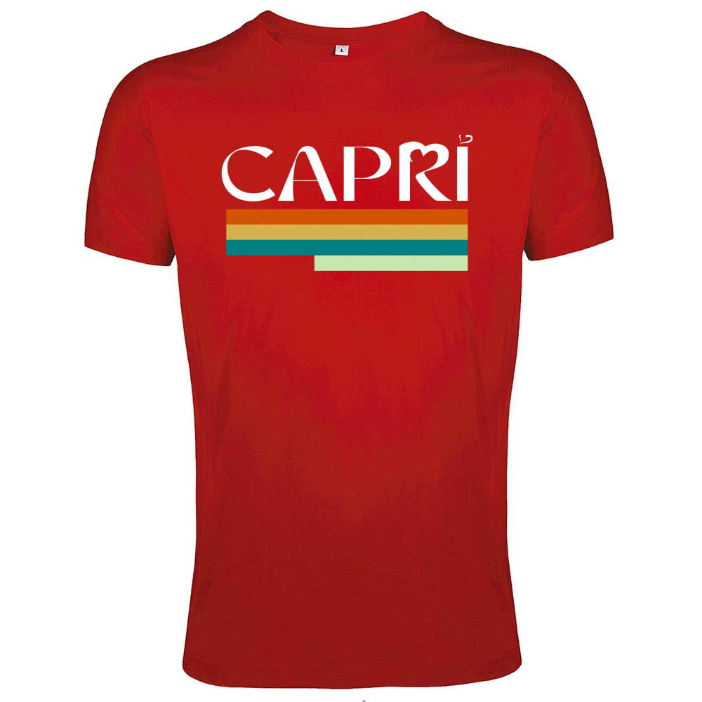 T-Shirt Men Fit CAPRI TECHNICAL COLOR WHITE WRITING