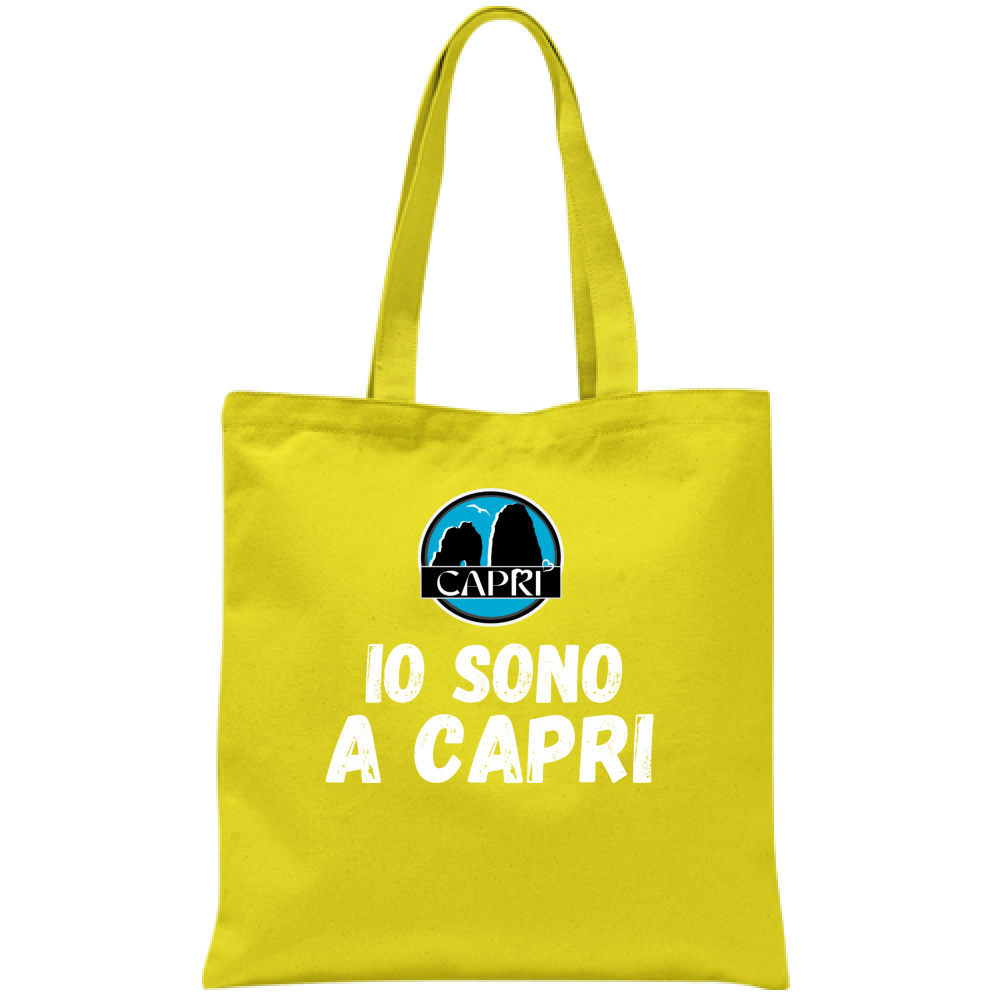 I AM IN CAPRI WHITE WRITING bag