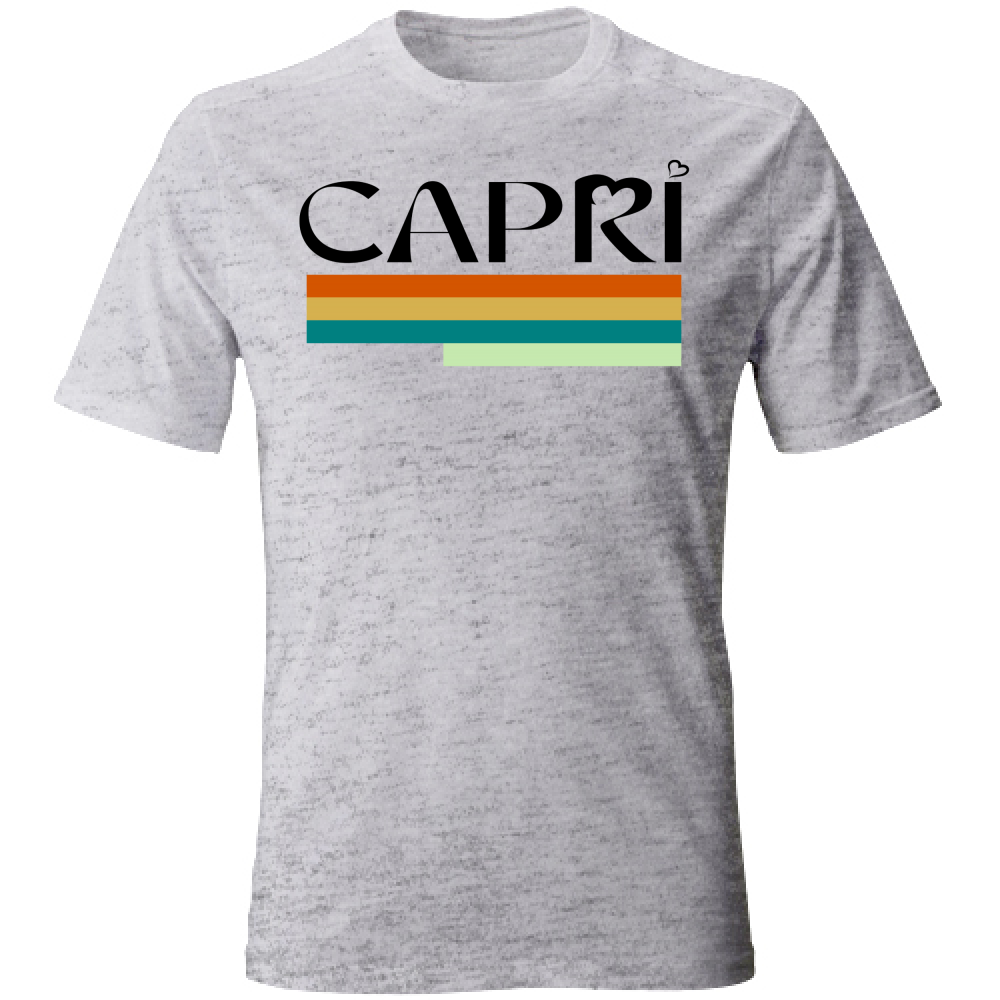 Unisex T-Shirt CAPRI TECHNICAL COLOR BLACK WRITING
