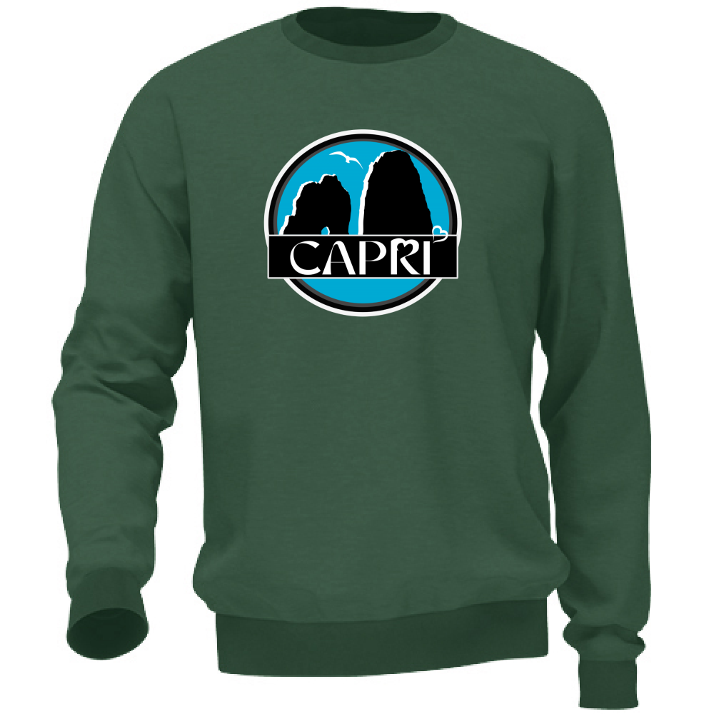 Felpa Unisex CAPRI CERCHIO MAGICO CON  FARAGLIONI