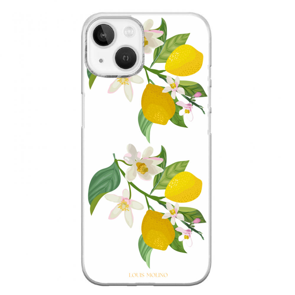 Rubber Cover iPhone 14 Plus LEMON FLOWER CAPRI