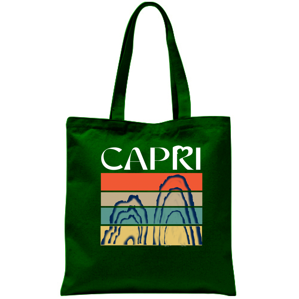 Bag CAPRI PORTIONS FARAGLIONI WHITE WRITING