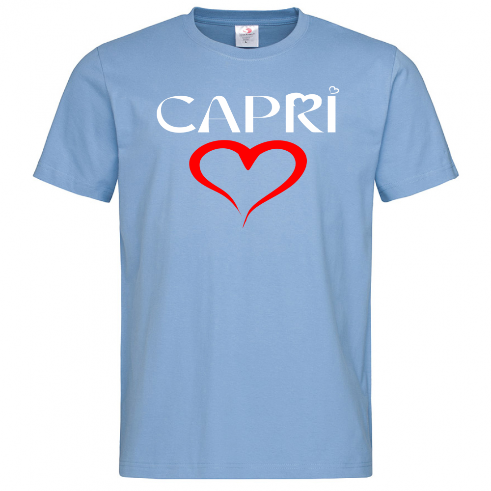 T-Shirt Men Premium CUORE CAPRI ROSSO