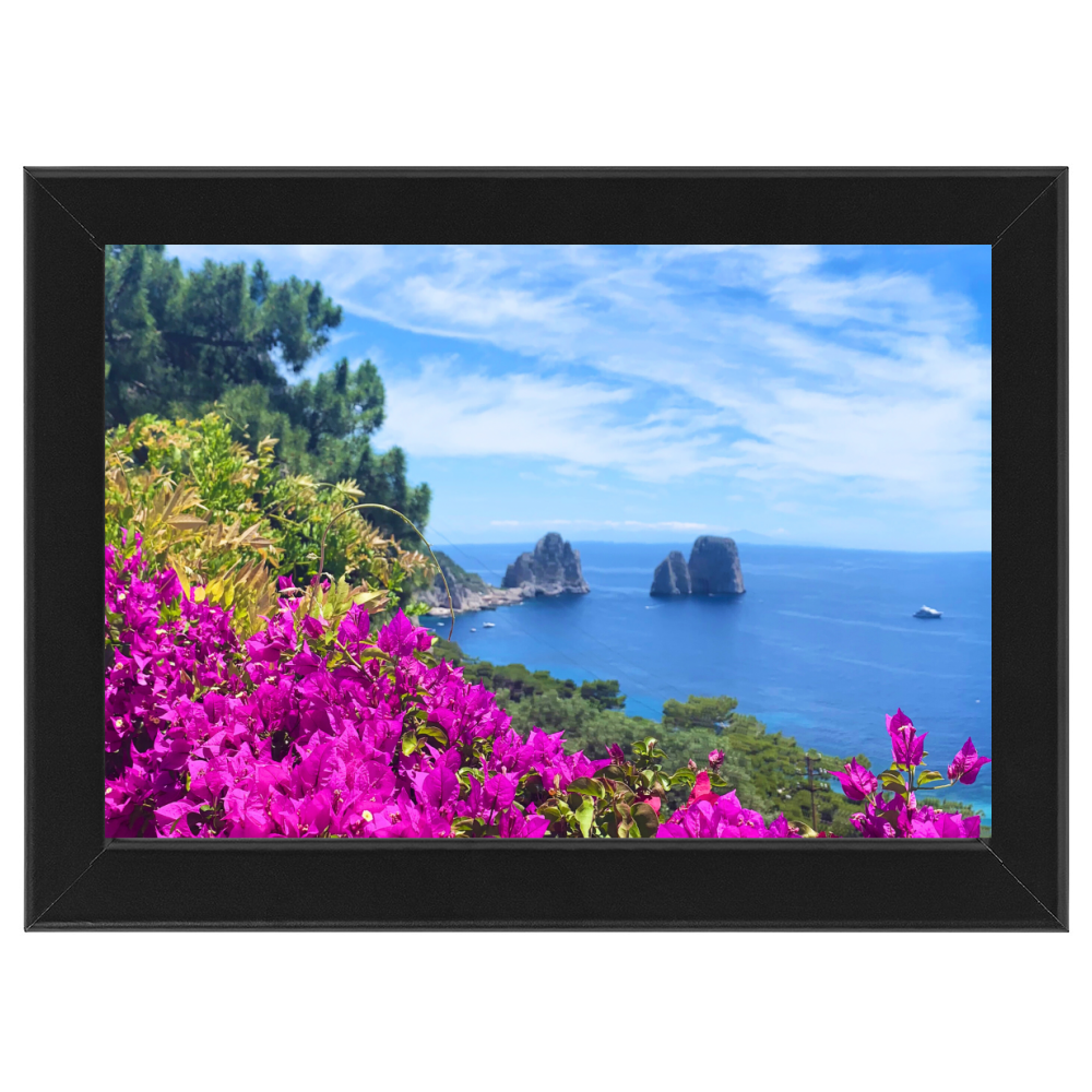 Poster with Frame 45x30 Capri Mediterranean Dream wide frame