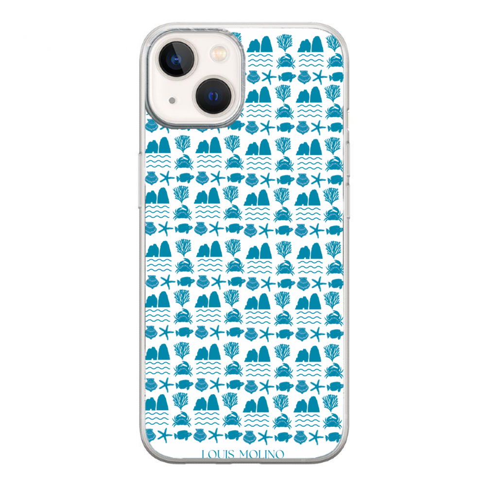 Rubber Cover iPhone 15 Plus BLUE SPECIES PROTECTED CAPRI
