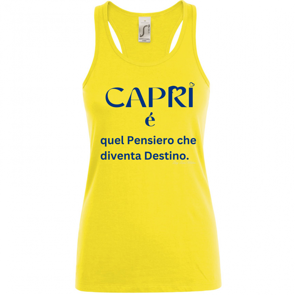 Canotta Donna Capri é quel pensiero che diventa Destino
