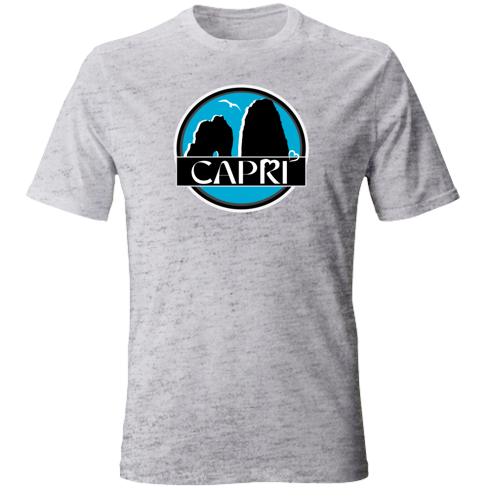 T-Shirt Unisex CAPRI CERCHIO MAGICO CON  FARAGLIONI