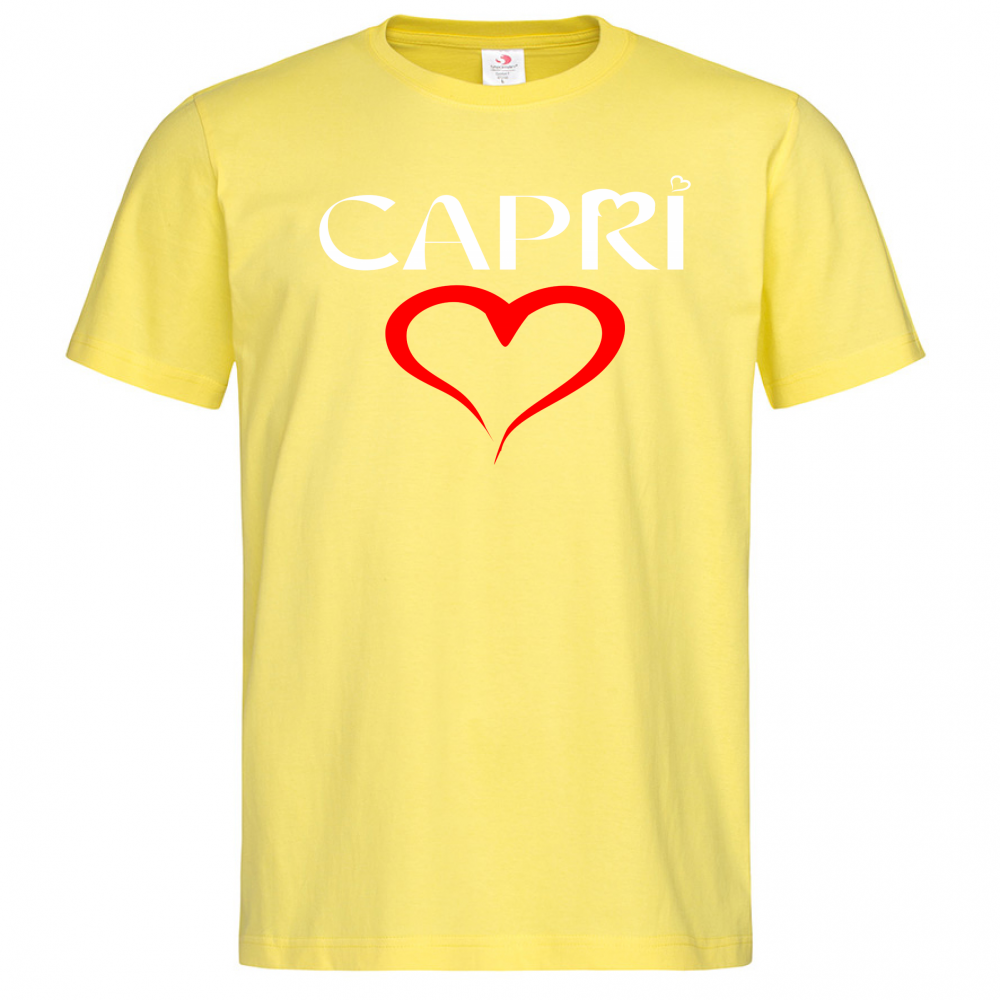 T-Shirt Men Premium CUORE CAPRI ROSSO