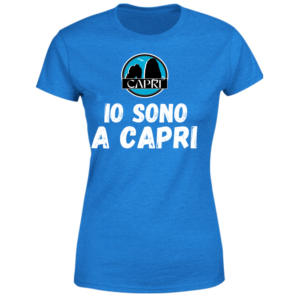 Women's T-Shirt I AM IN CAPRI WHITE WRITING