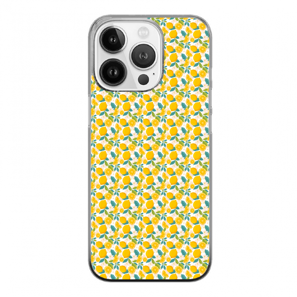 Rubber Cover iPhone 14 Pro SMALL LEMON CAPRI