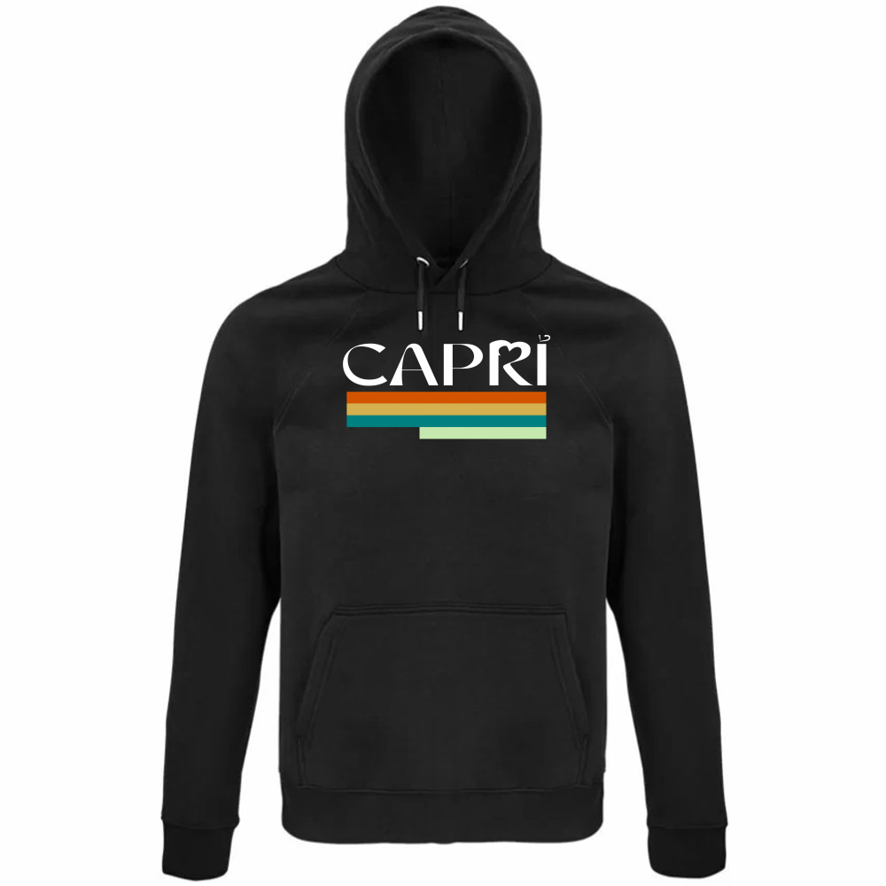Unisex Organic Hoodie CAPRI TECHNICAL COLOR WHITE WRITING