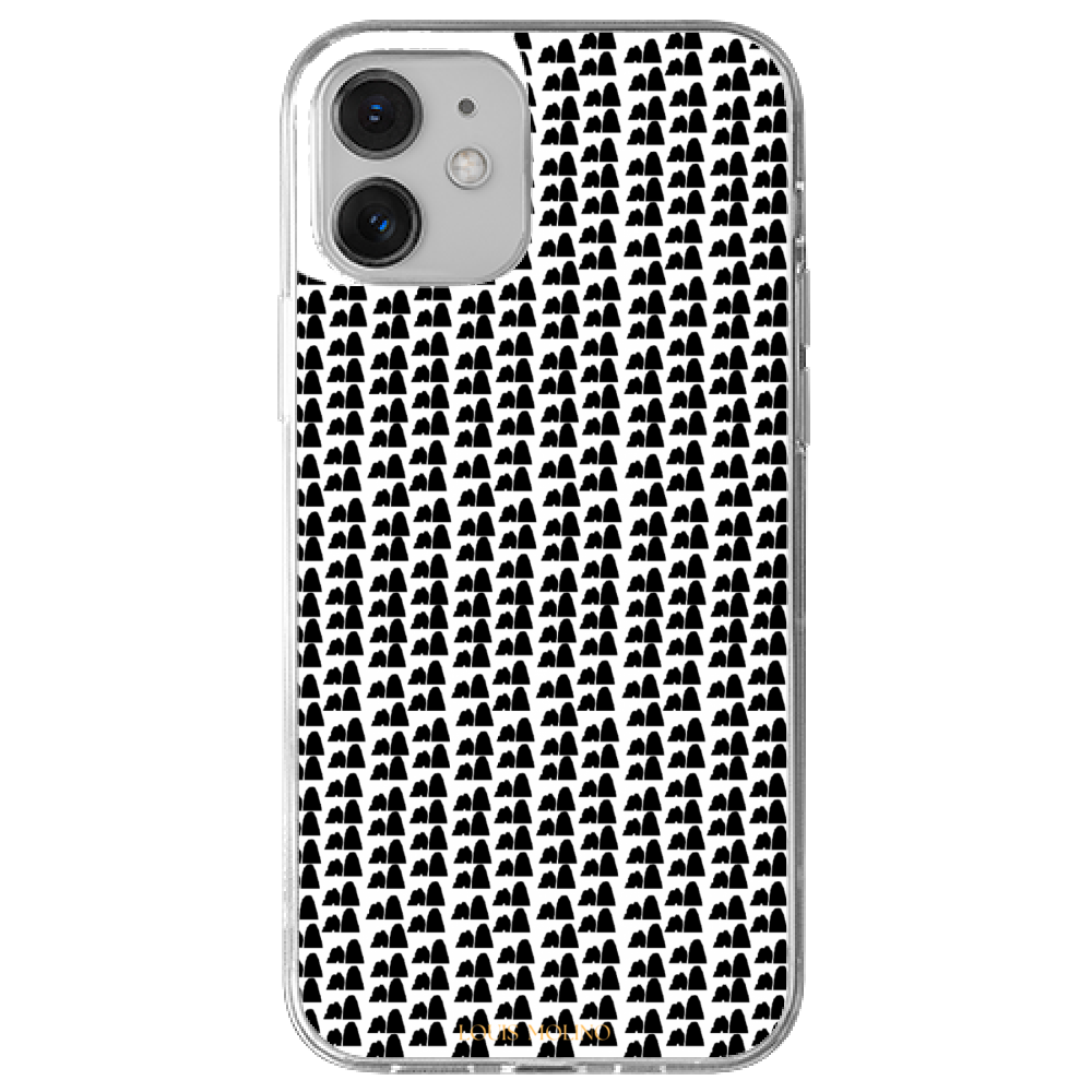 Cover Gomma iPhone 12 FARAGLIONI SMALL AND BLACK