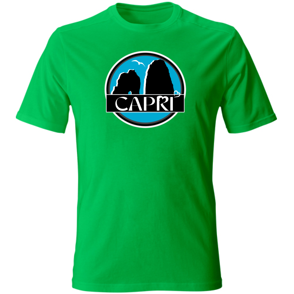 T-Shirt Unisex CAPRI CERCHIO MAGICO CON  FARAGLIONI