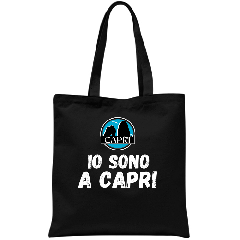 I AM IN CAPRI WHITE WRITING bag