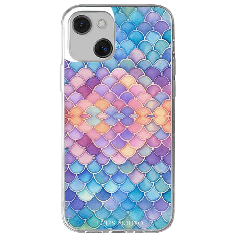 Rubber Cover iPhone 13 WATERCOLOR CAPRI