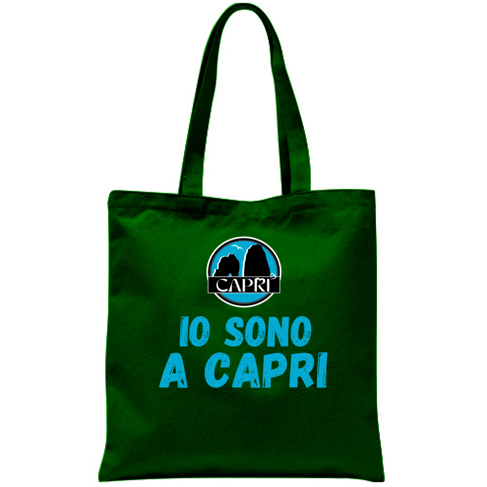 Bag I AM IN CAPRI BLUE WRITING