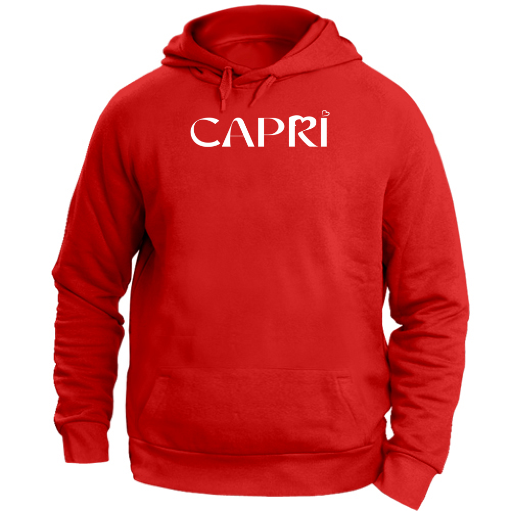 Unisex Hoodie CAPRI MINIMAL WHITE WRITING