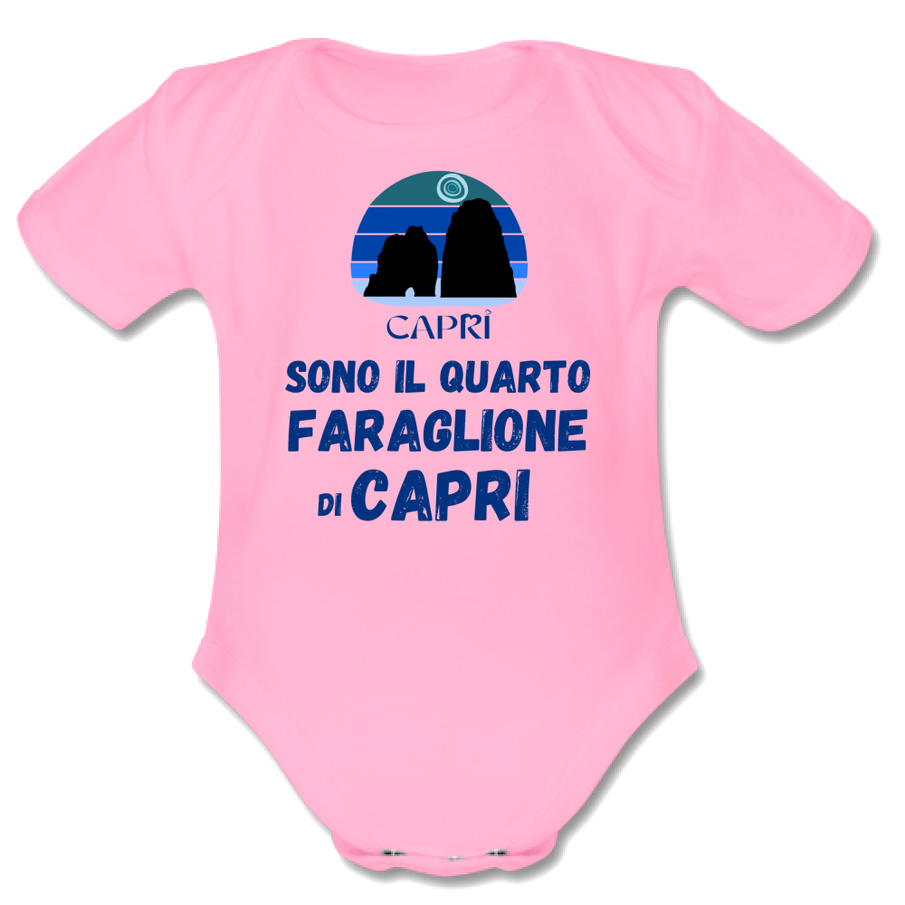 Body Bambino SONO IL QUARTO FARAGLIONE DI CAPRI SCRITTA BLUE