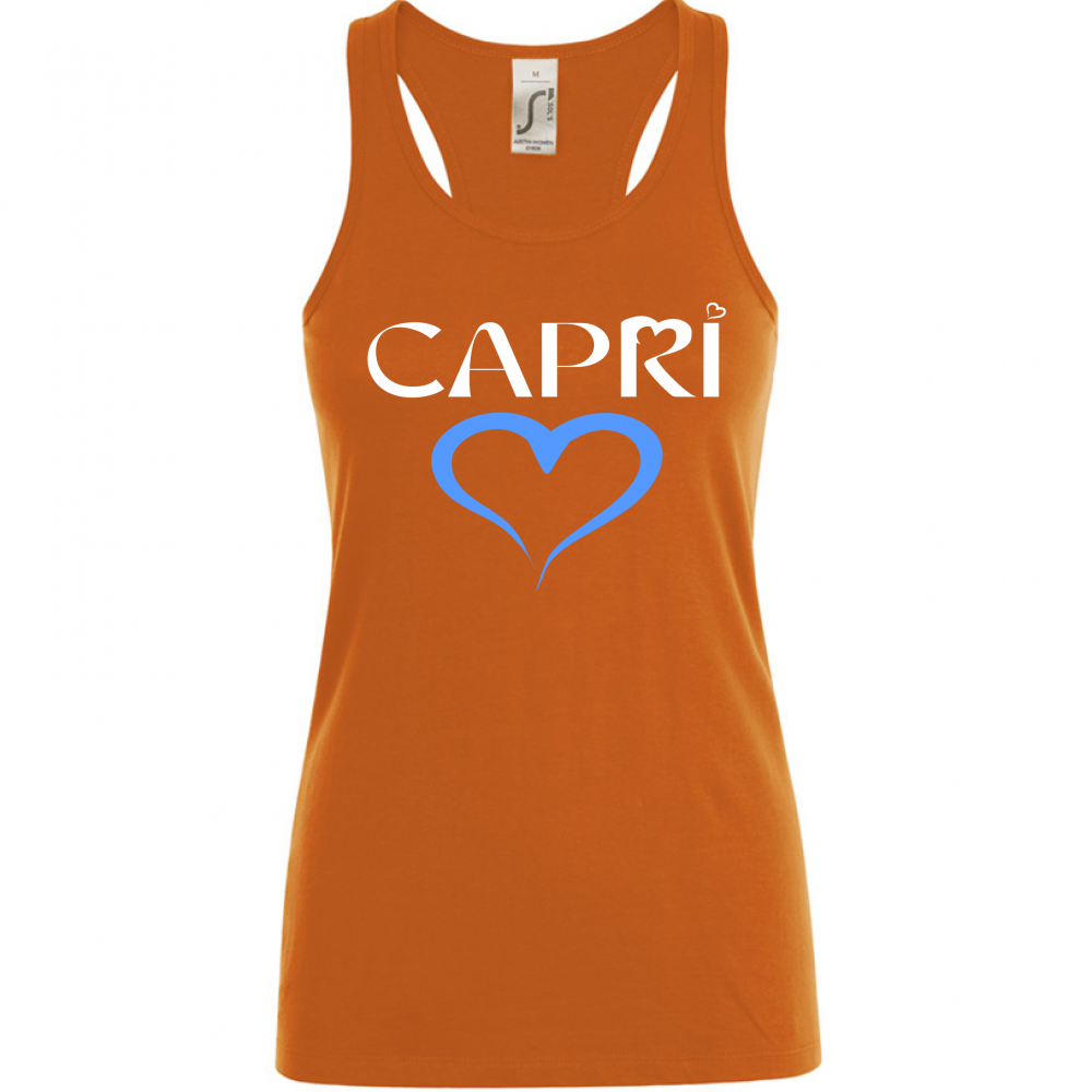 Women's Tank Top CAPRI HEART BLUE